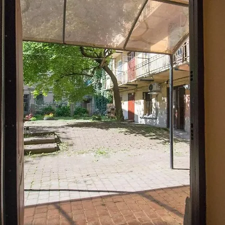 двокімнатна у центрі міста з двориком *