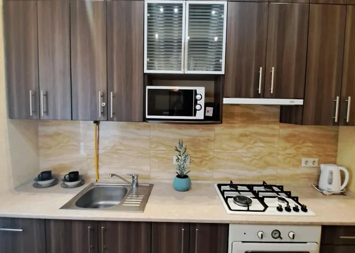 двокімнатна у центрі міста з двориком Leópolis