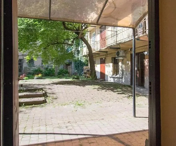 двокімнатна у центрі міста з двориком *